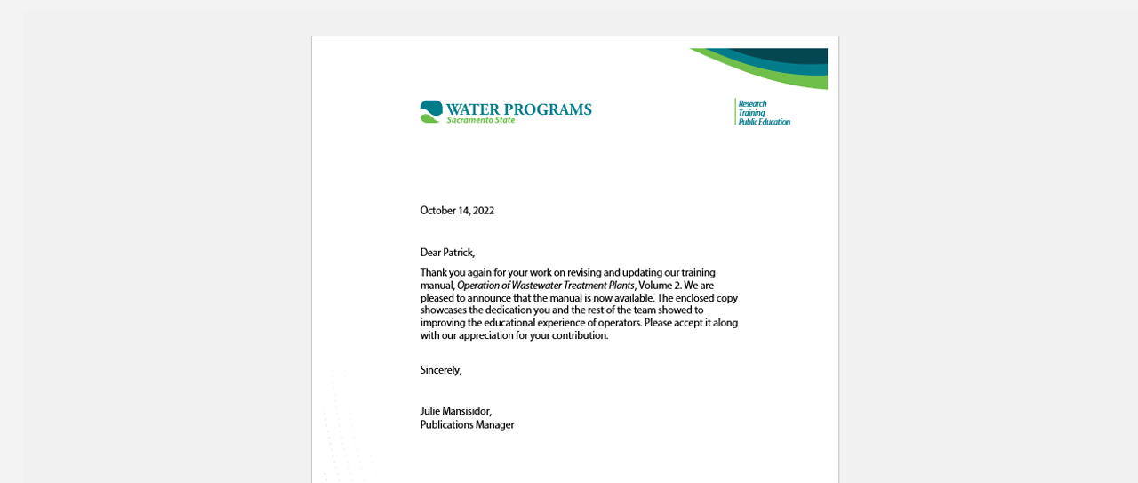 OWP letterhead template for Word