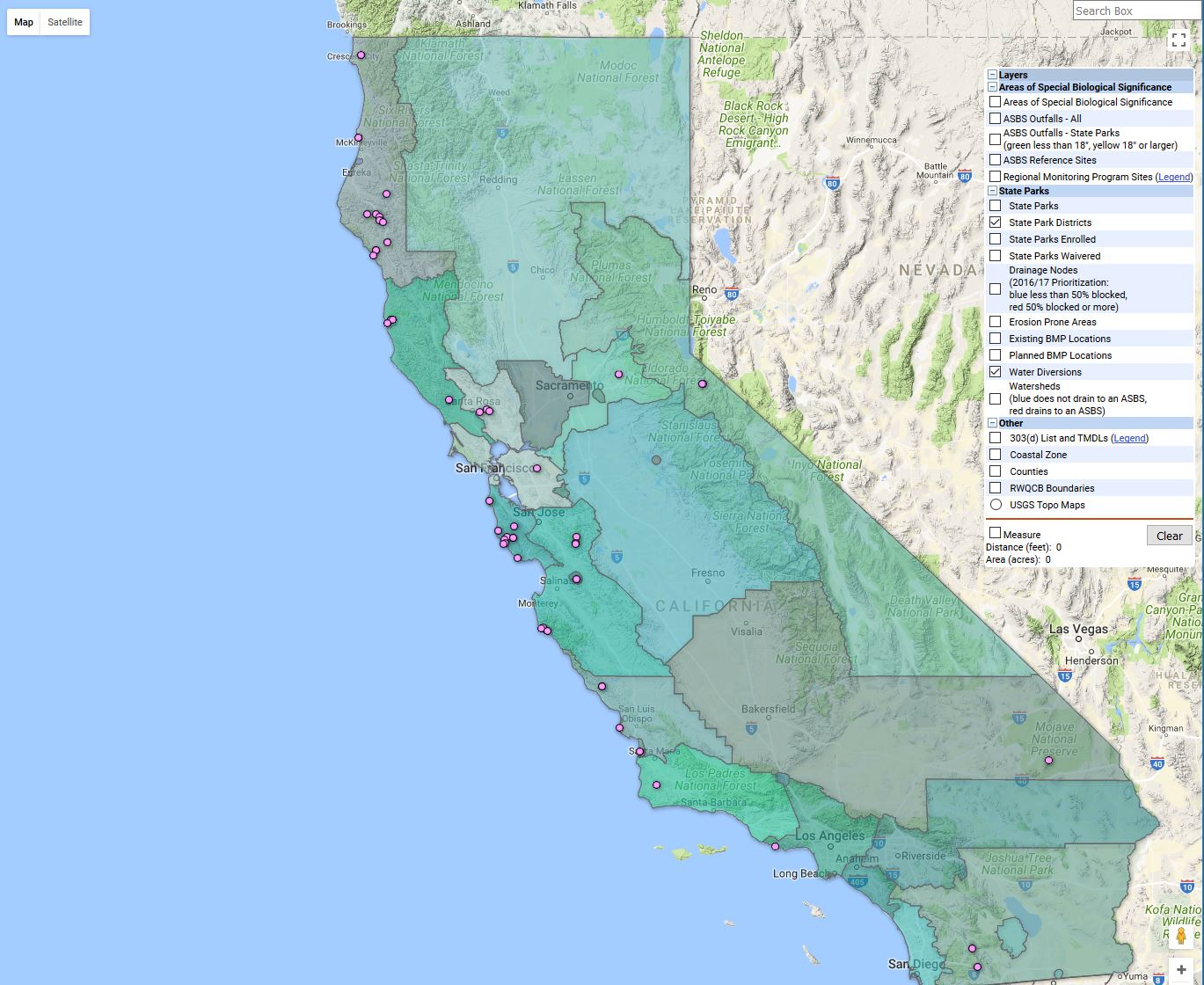 State Parks Map Tool