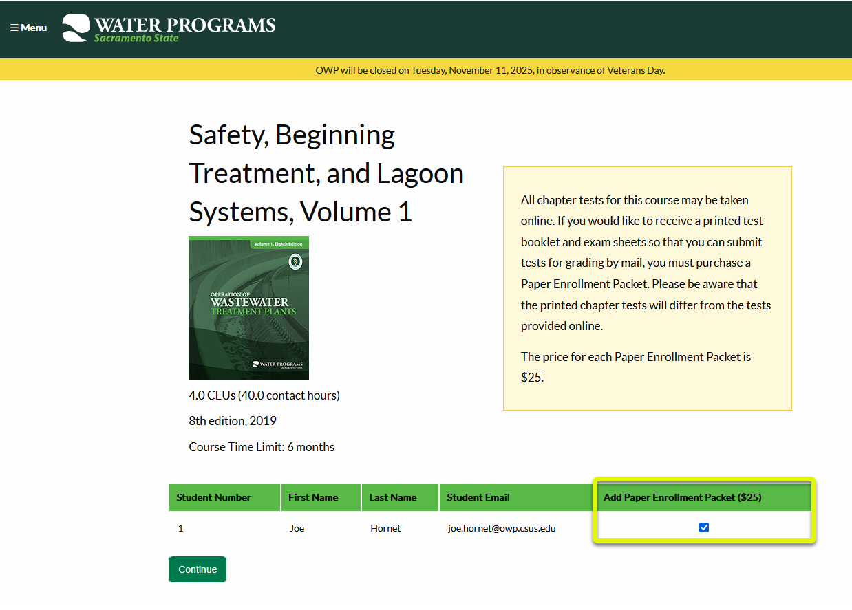 paper enrollment packets