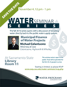 November 4th, 2016 Water Seminar Series Flyer