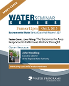 October 2nd, 2015 Water Seminar Series Flyer